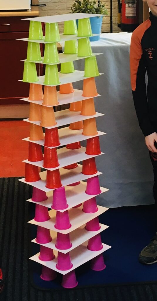 Cup Stack Challenge Setup