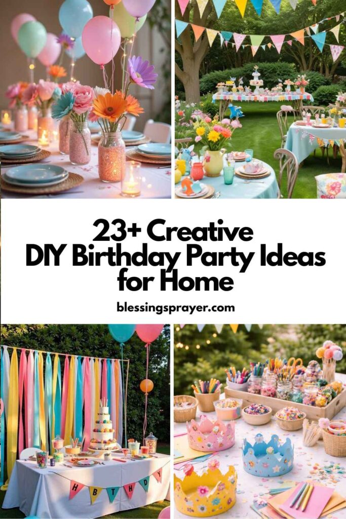 DIY Birthday Party Ideas for Home