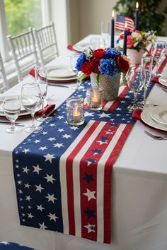 DIY Flag Table Runner