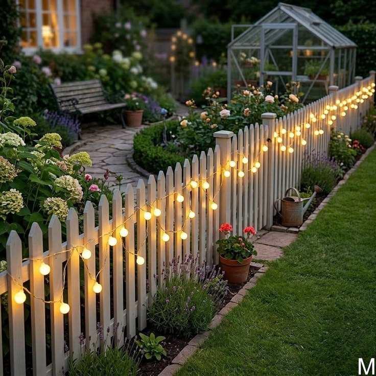 Fairy Light Garden Setup