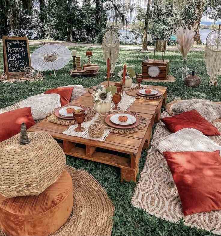 Floor Seating Boho Setup