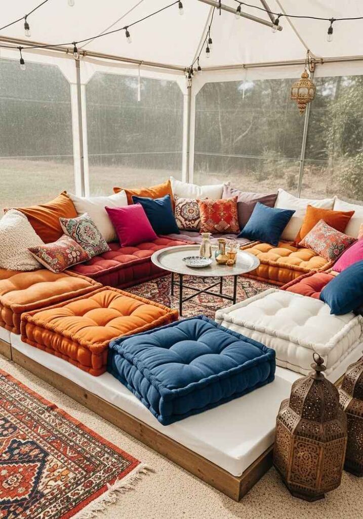 Floor Seating Lounge Setup
