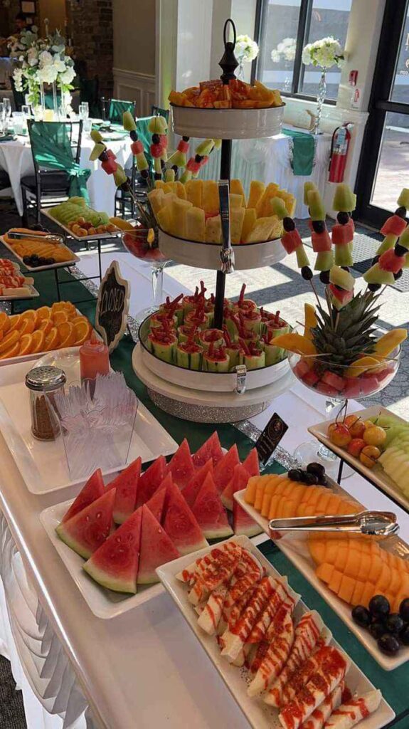 Fresh Fruit Table Decor Setup