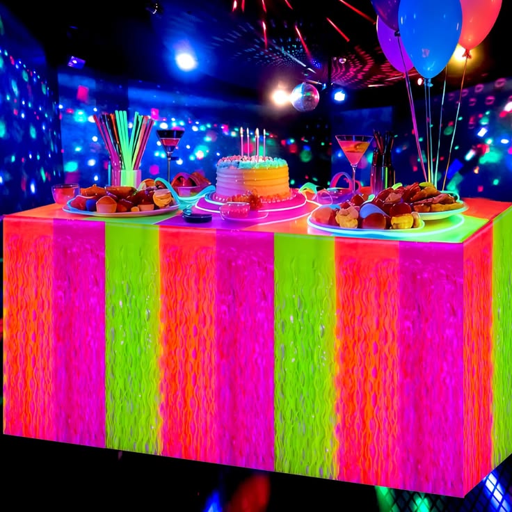 Glow in the Dark Party Setup