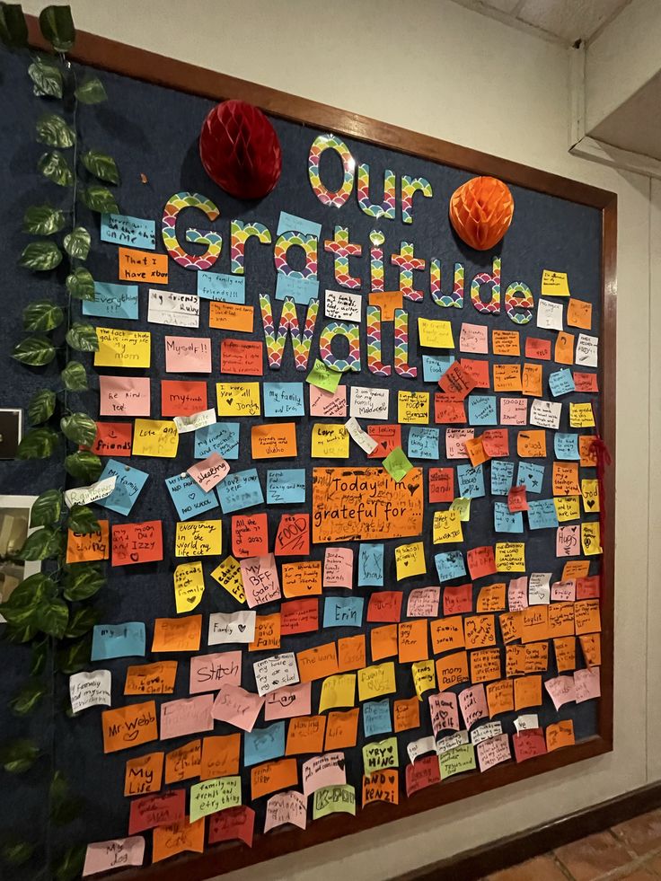 Gratitude Message Wall