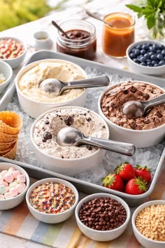 Ice Cream Bar Decor Setup