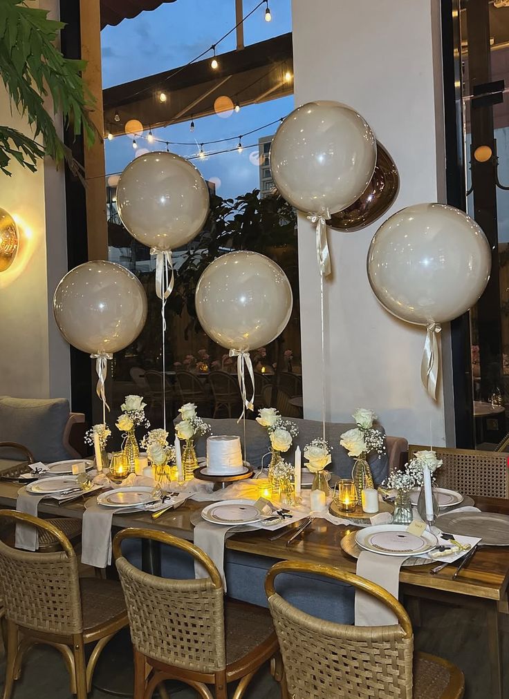 Minimal Aesthetic Party Setup