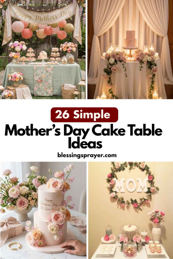 Mother’s Day Cake Table Ideas