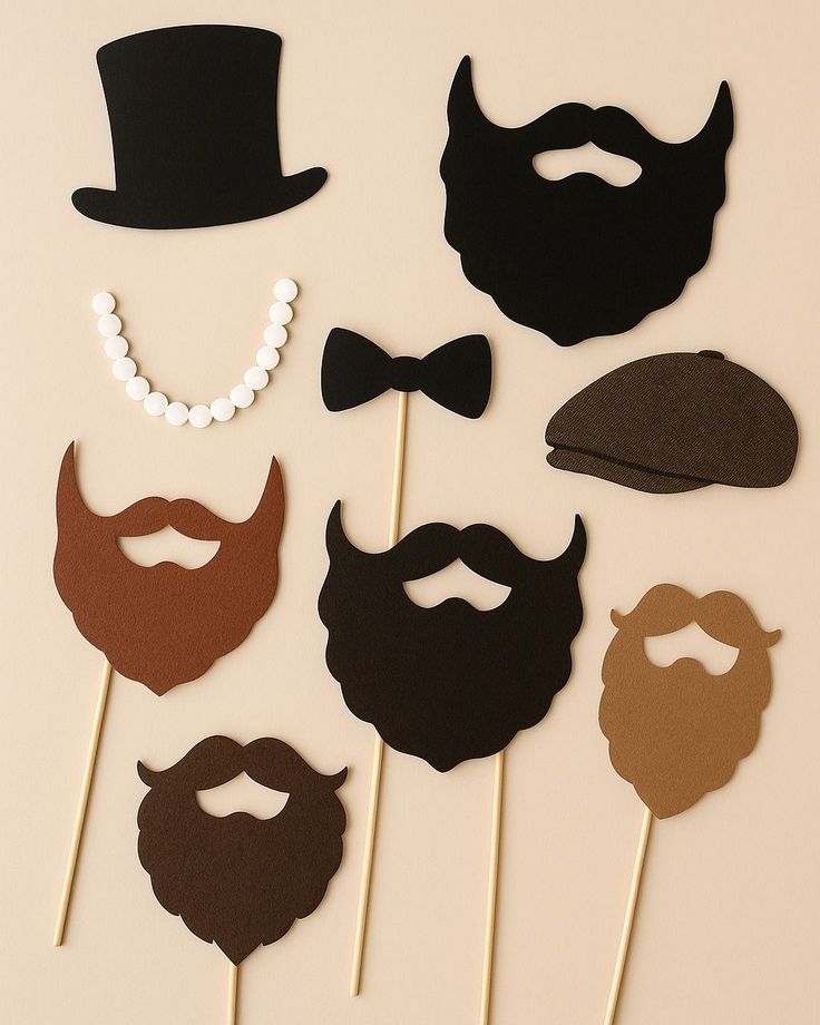 Mustache and Beard Props