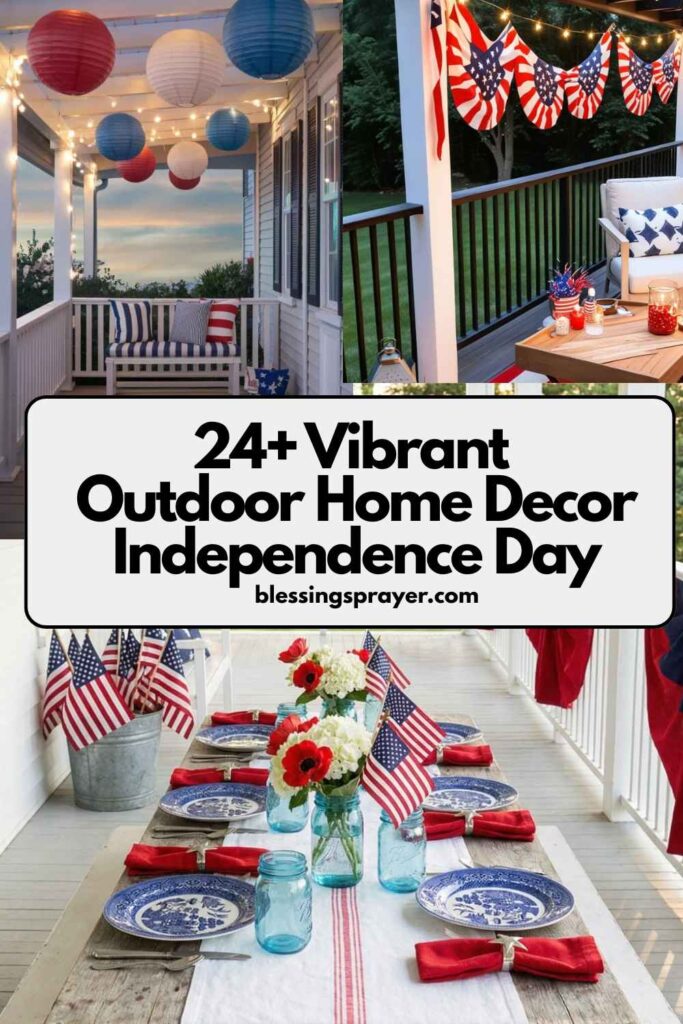 Outdoor Home Decor Independence Day