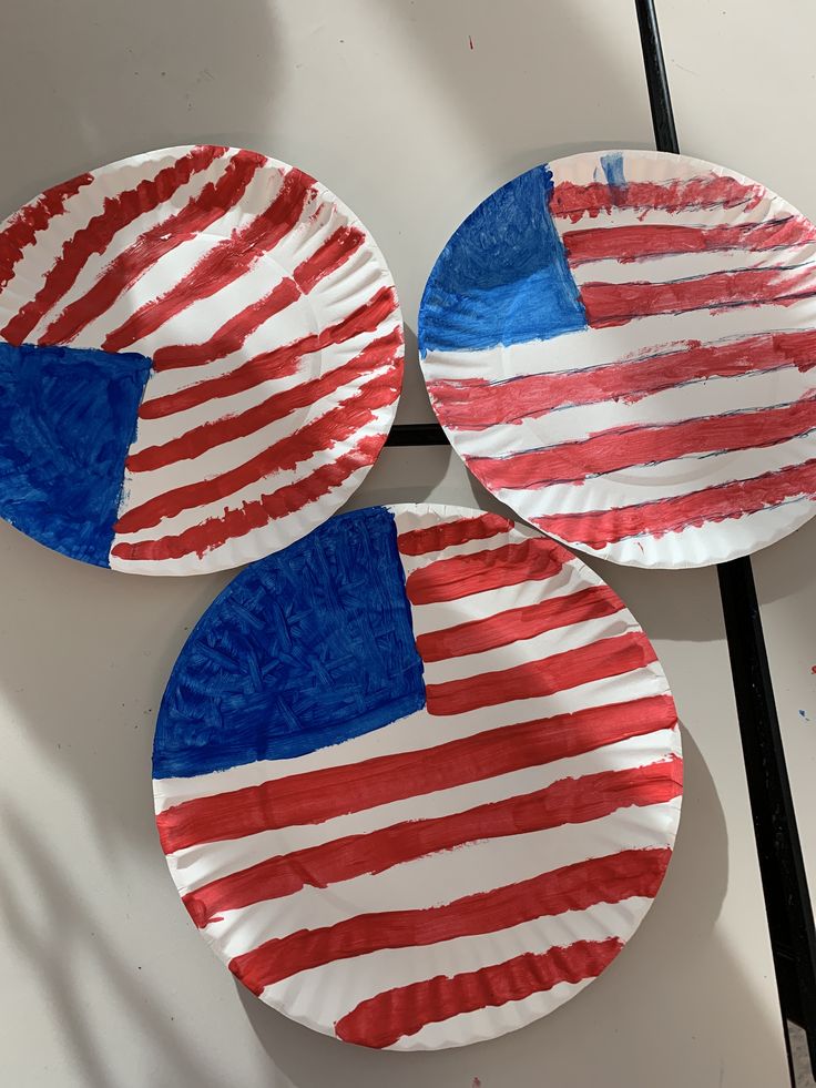 Paper Plate Flag Craft