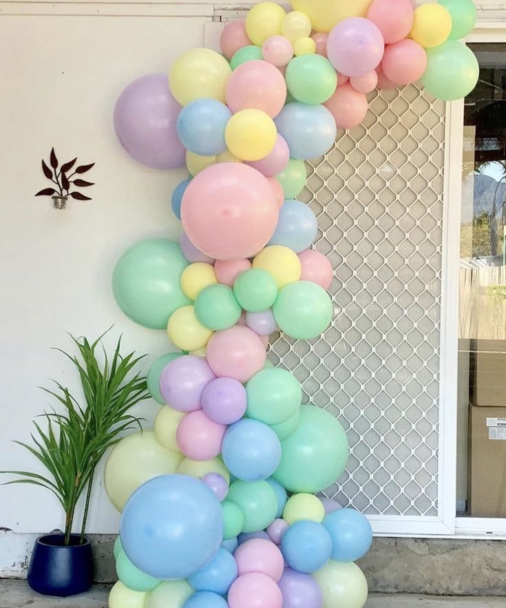 Pastel Balloon Backdrop