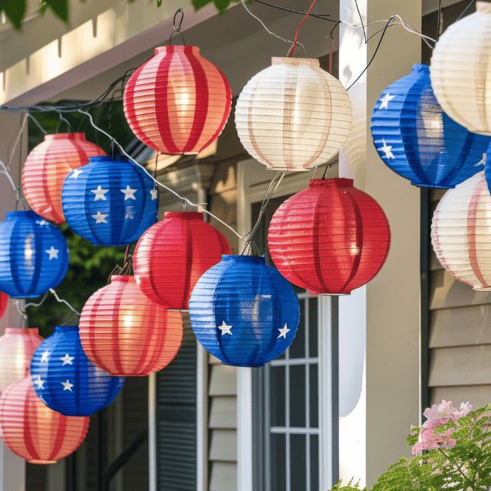 Patriotic Paper Lanterns