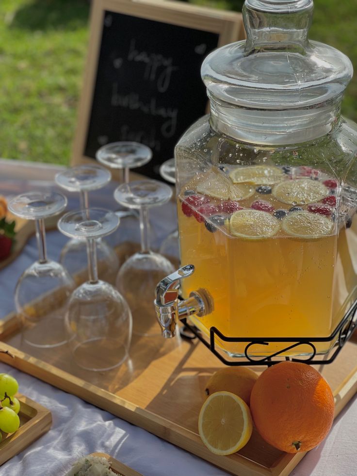 Picnic with Drink Bar Setup