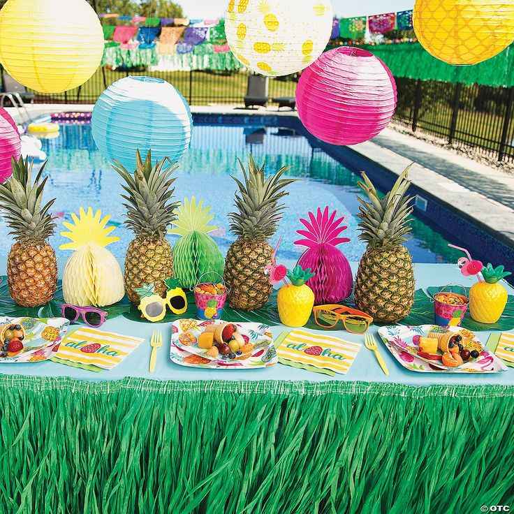 Pineapple Theme Decor Setup
