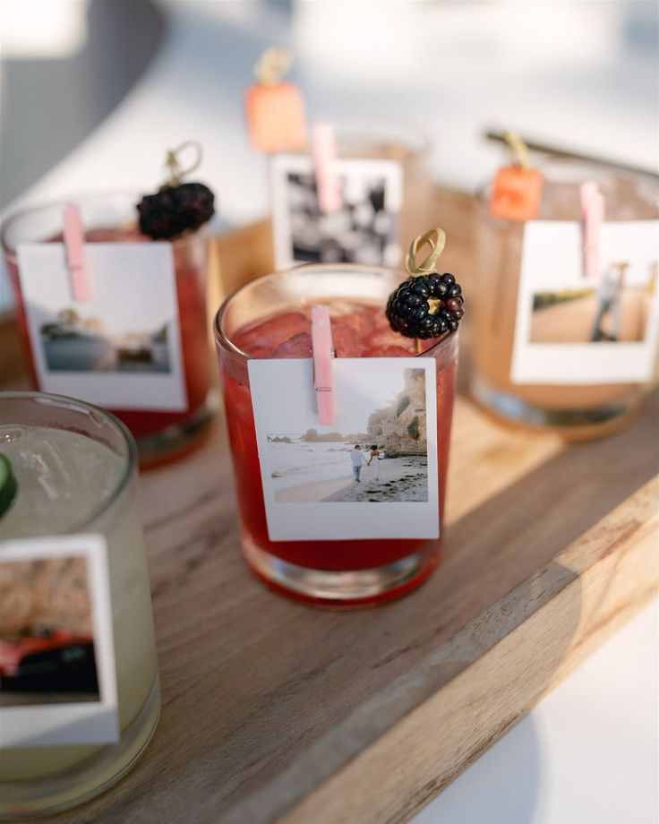 Polaroid Drink Tag Ideas