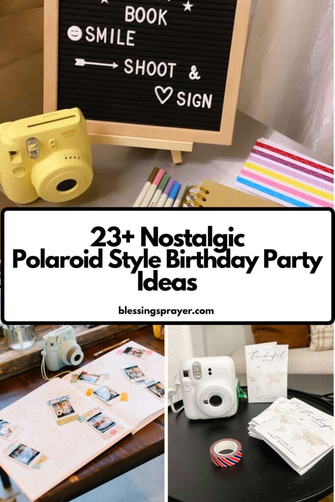Polaroid Style Birthday Party Ideas