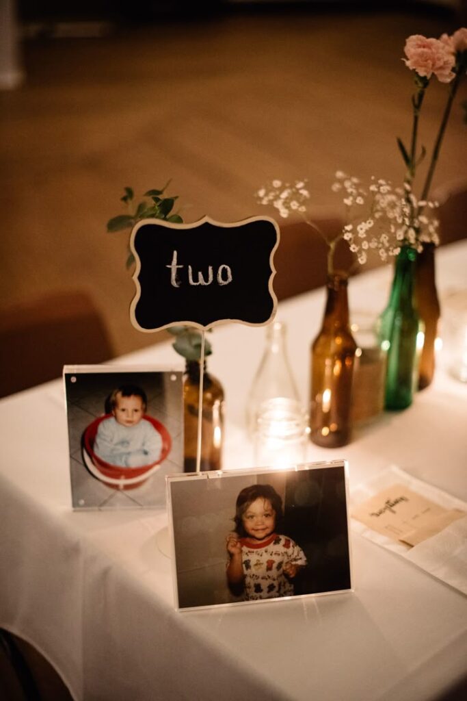 Polaroid Table Centerpieces