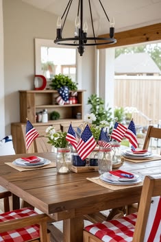 Quick Red White Blue Decor Setup