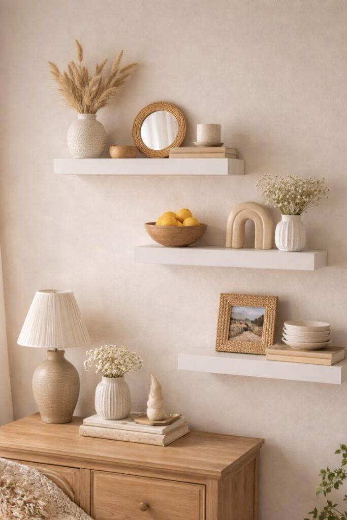 Simple Shelf Decor Styling