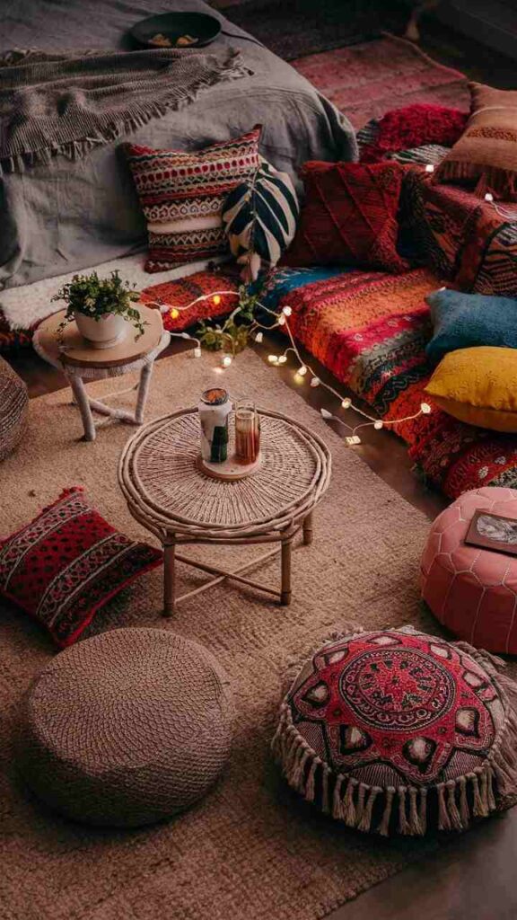 Soft Carpet Seating Setup