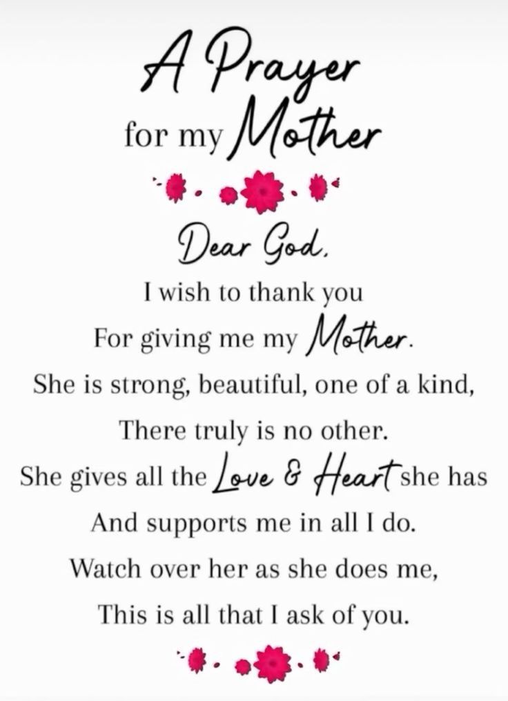 Special Prayer for Mothers