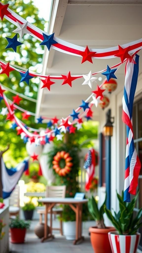 Star-Spangled Garland Display