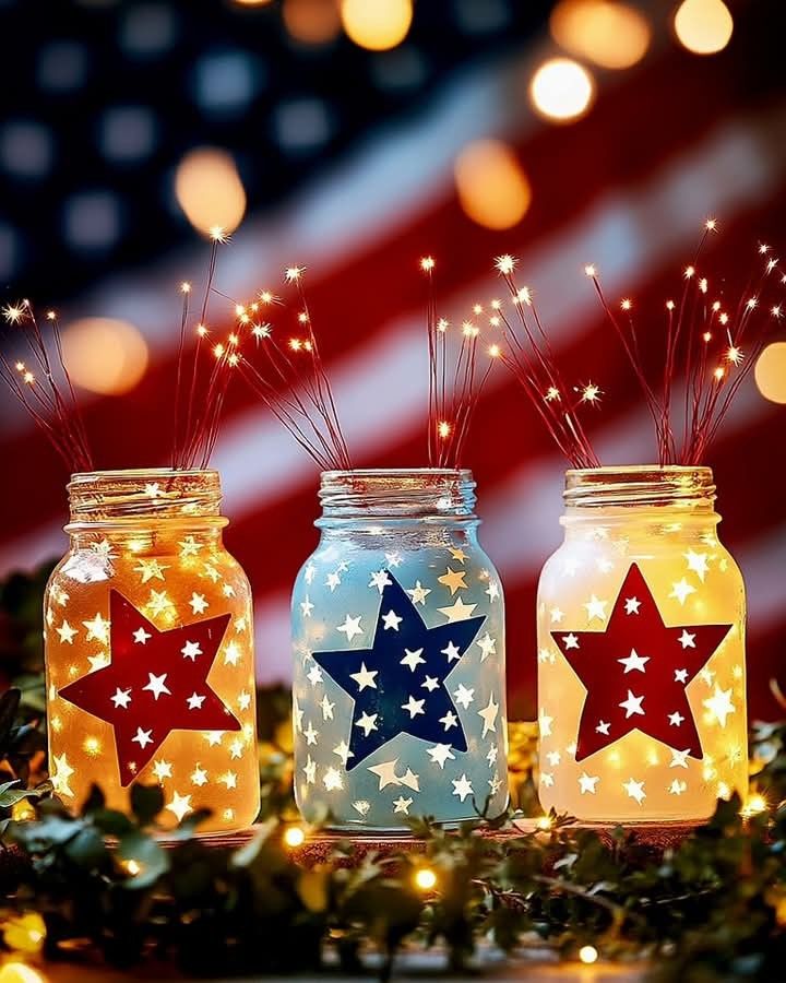 Star Sticker Mason Jar