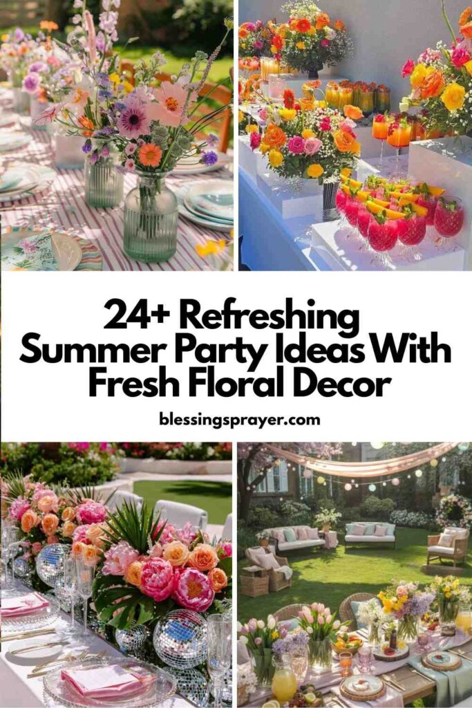 Summer Party Ideas With Fresh Floral Decor
