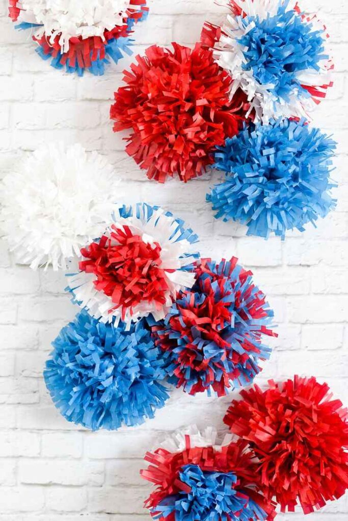 Tissue Paper Firework Craft