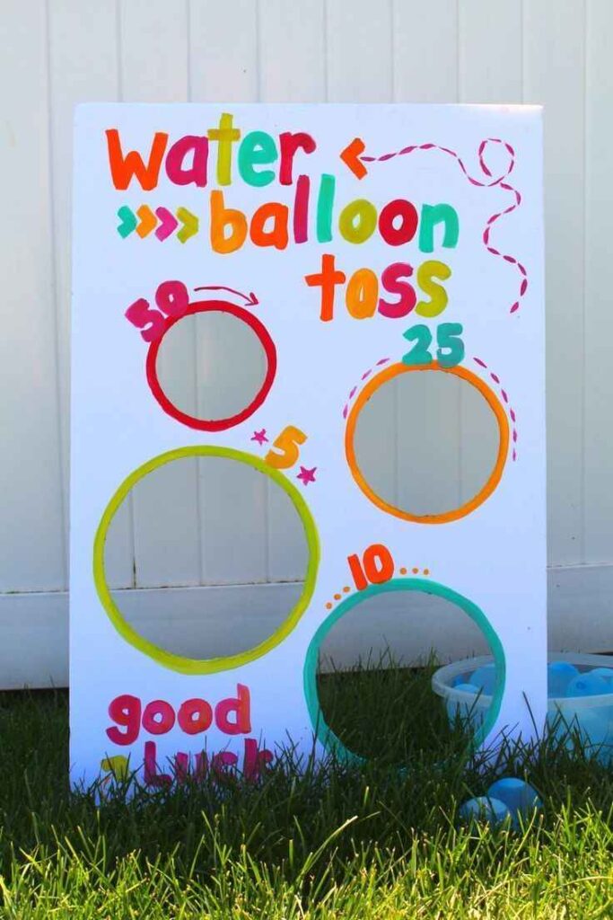 Water Balloon Toss Game