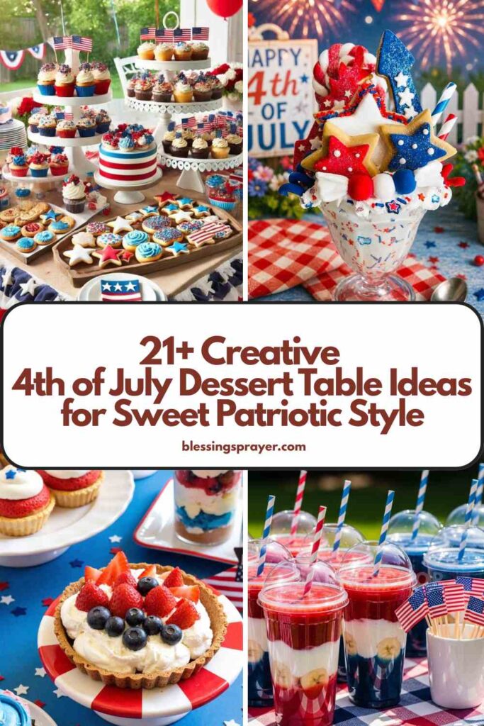 4th of July Dessert Table Ideas for Sweet Patriotic Style