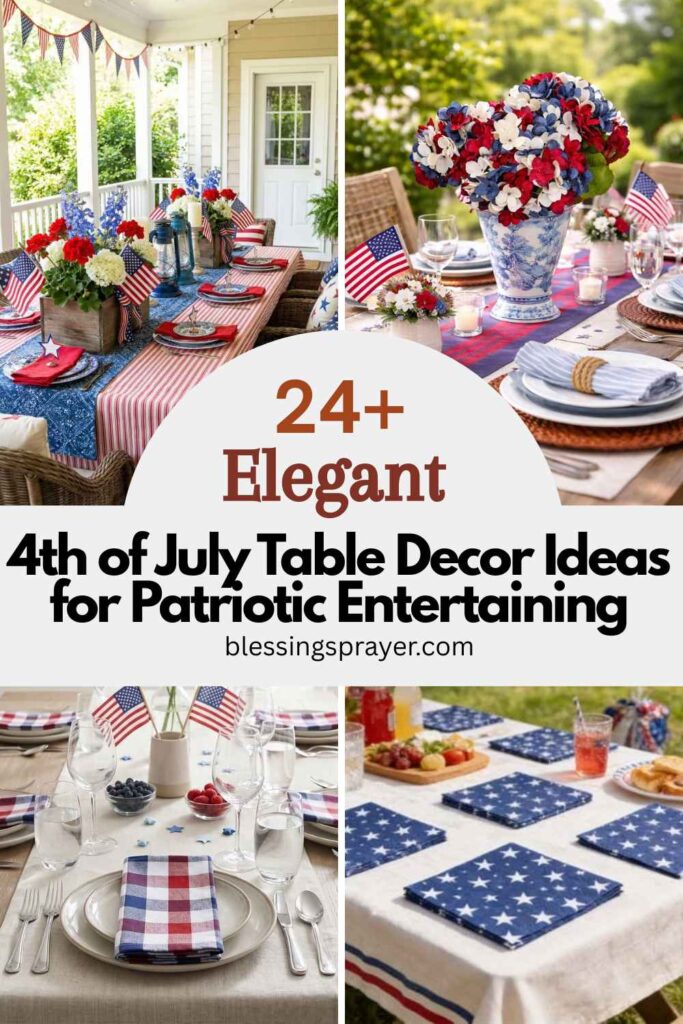 4th of July Table Decor Ideas for Patriotic Entertaining