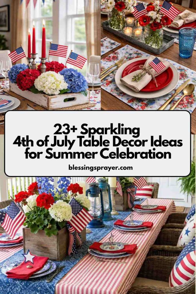4th of July Table Decor Ideas for Summer Celebration