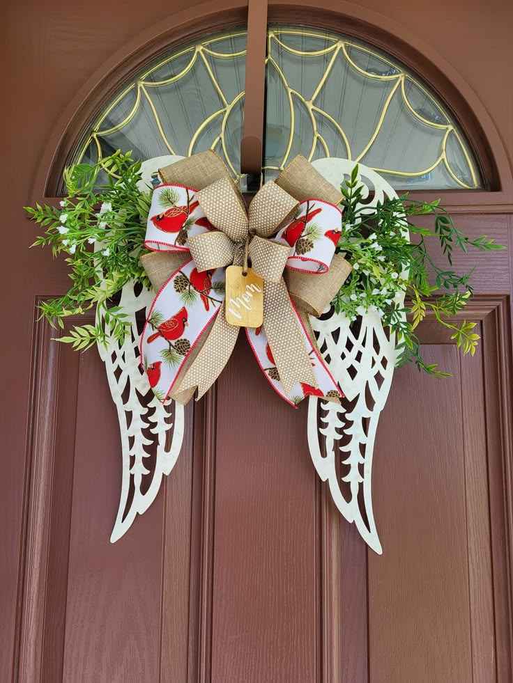 Angel Wings Faith Door Hanger