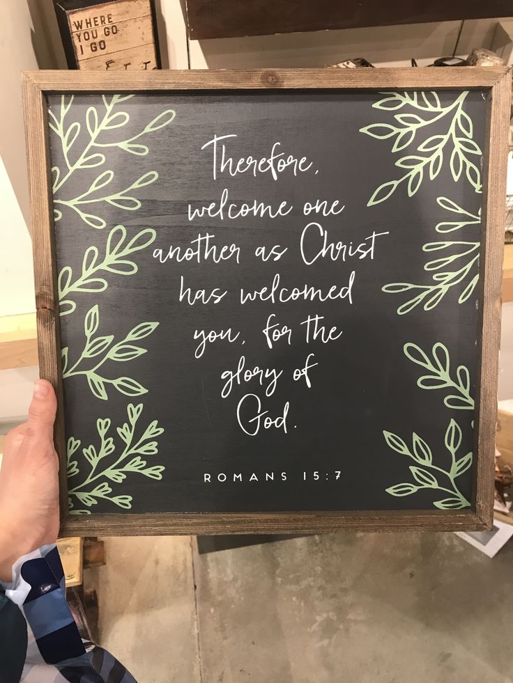 Bible Verse Chalkboard Door Hanger