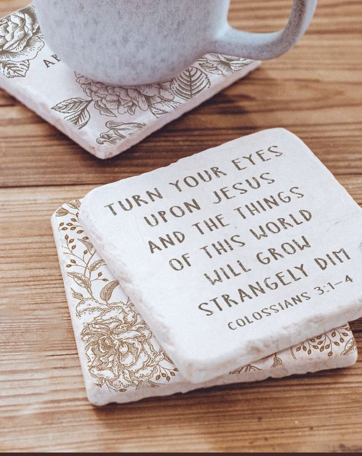 Bible Verse Coaster Display