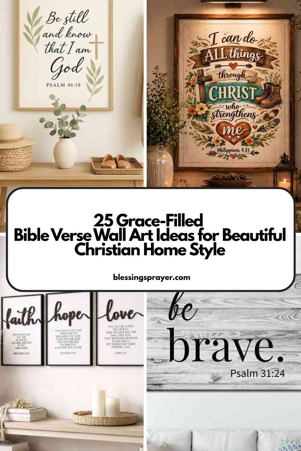 25 Grace-Filled Bible Verse Wall Art Ideas for Beautiful Christian Home ...