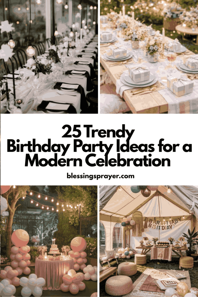 Birthday Party Ideas for a Modern Celebration