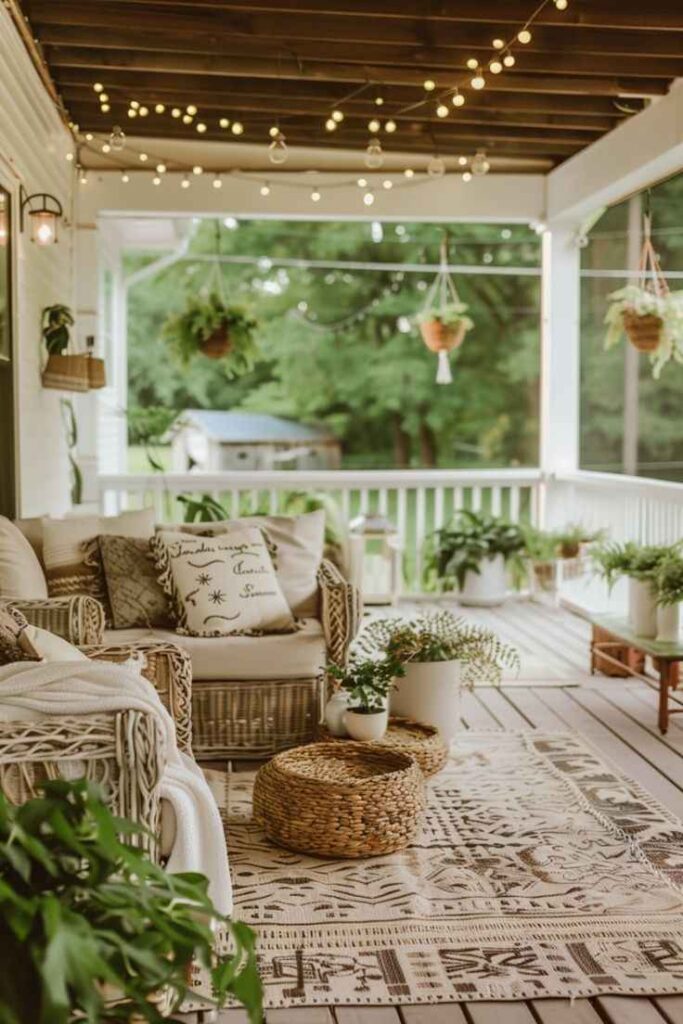 Boho Summer Porch Styling