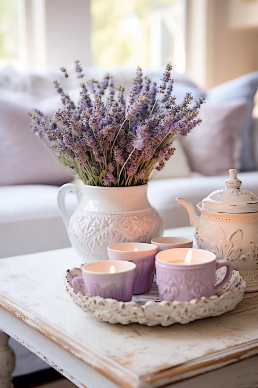 Christian Lemon and Lavender Decor
