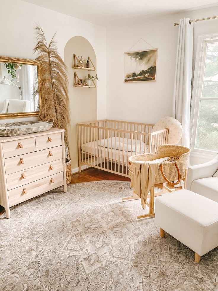 Christian Nursery with Woven Decor