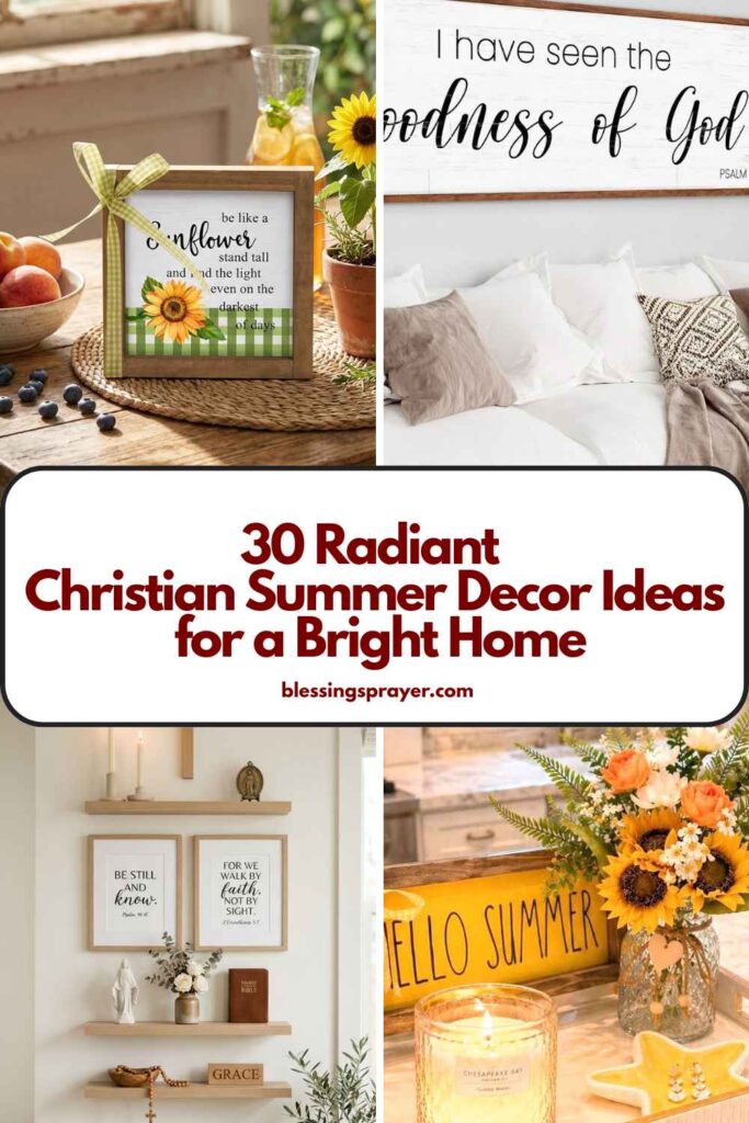 Christian Summer Decor Ideas for a Bright Home