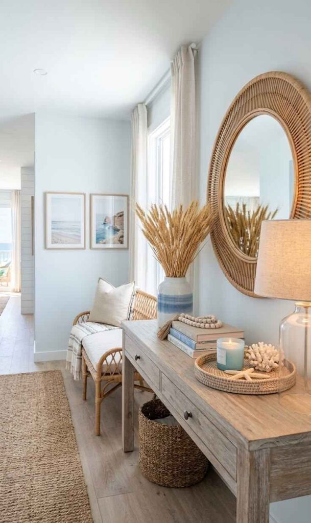 Modern Coastal Blue Accents