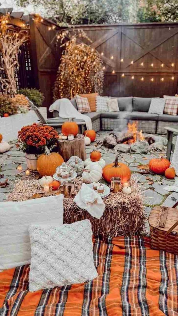 Cozy Pumpkin Patch Bonfire Party