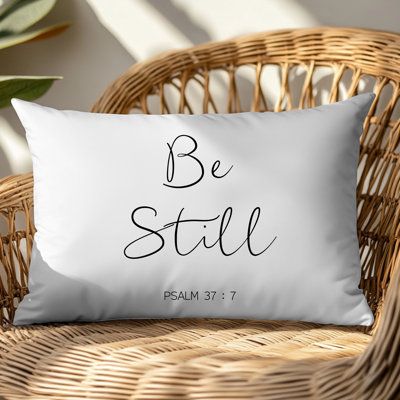 Cozy Scripture Pillow Seating Area
