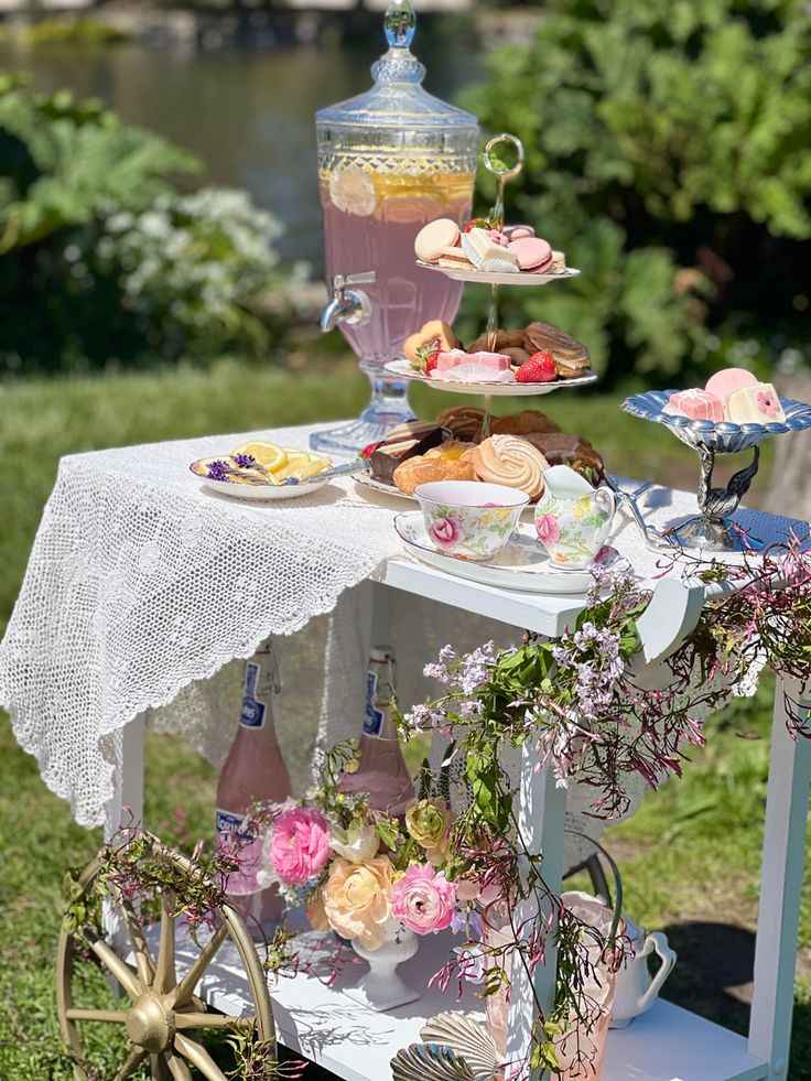 Elegant Afternoon Tea Cart