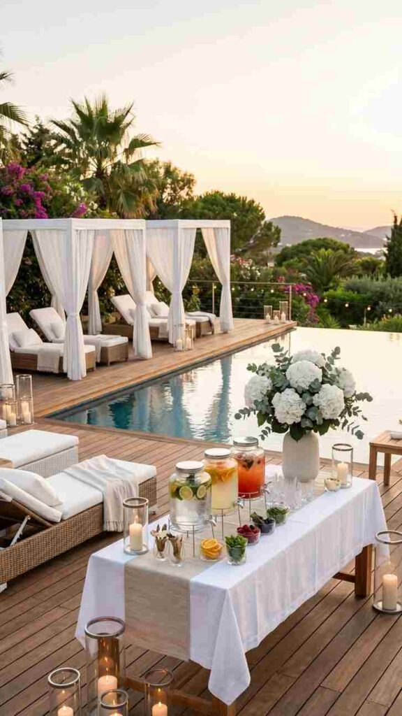 Elegant Garden Pool Party