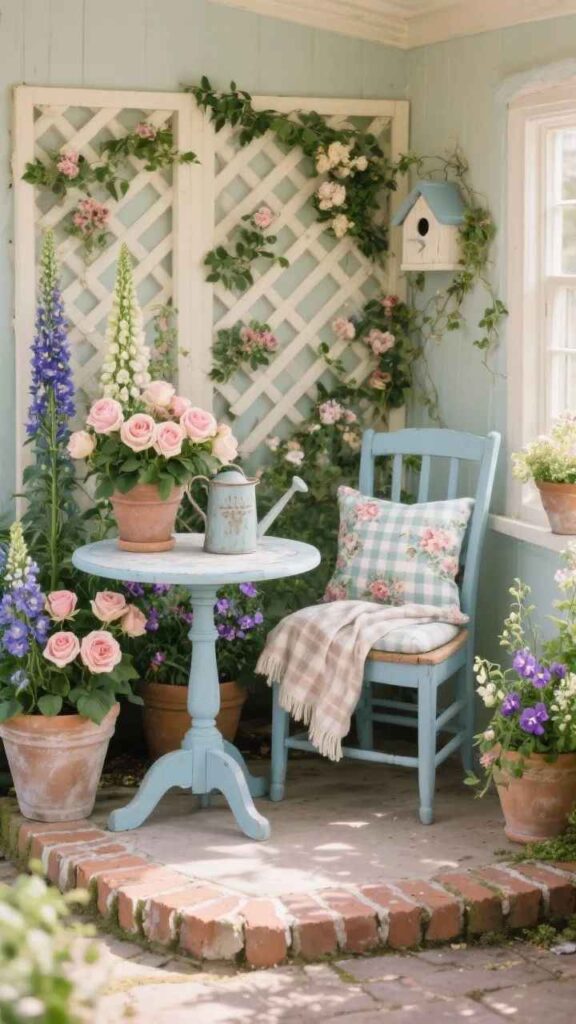 Faith-Filled Patio Flower Corner