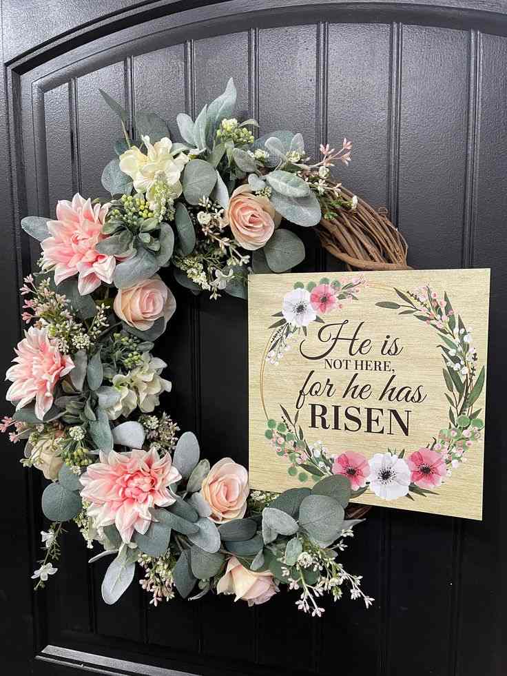 Faith and Florals Entryway Display